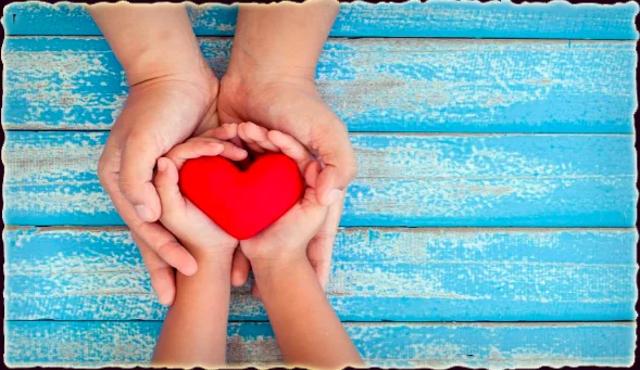 hands holding a heart